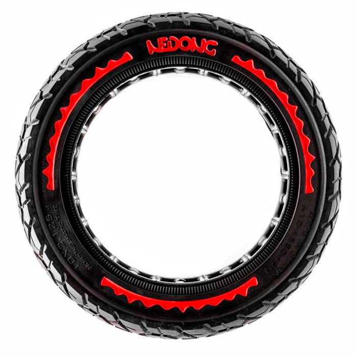 Rueda maciza ultraligera offroad 10x2,125-6,5/B34 - roja [Nedong] - Imagen 4