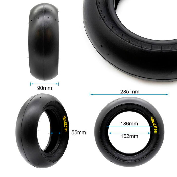 Neumatico tubeless radial T41 90/65R6.5" slick [PMT] - Imagen 3