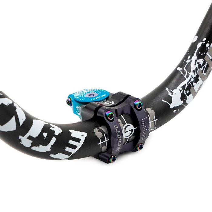 Potencia para manillares de 31,8mm negro-azul mod 2 - Imagen 4