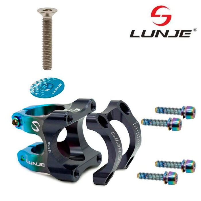 Potencia para manillares de 31,8mm negro-azul mod 2 - Imagen 2
