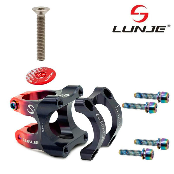 Potencia para manillares de 31,8mm negro-rojo mod 2 - Imagen 2