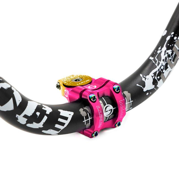 Potencia para manillares de 31,8mm rosa-amarillo - Imagen 4