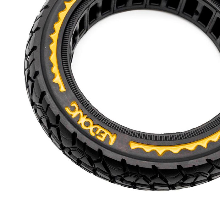 Rueda maciza ultraligera offroad 10x2,125-6,5/B34 - amarillo [Nedong] - Imagen 2