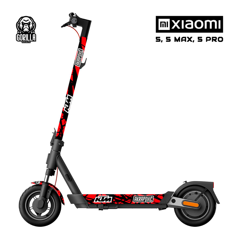 Vinilo KTM Red para Xiaomi 5 / 5 PRO / 5 MAX / 4 PRO 2 GEN - Gorilla Wraps - Imagen 2