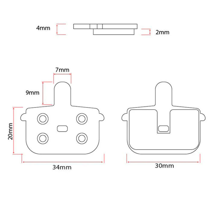 Pastilla resina RT001-R [Ewheel] - 2 juegos smartgyro K2 - Imagen 3